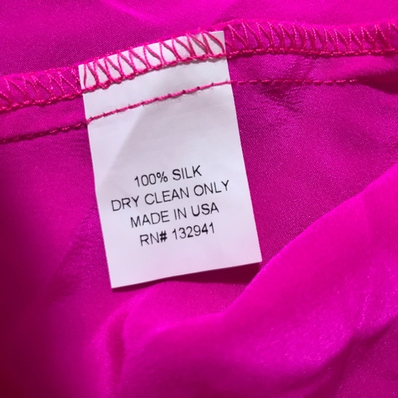 Amanda Uprichard Hot Pink 100% Silk Mini Dress - Picture 3 of 8